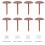 500Pcs Brown Iron Sofa Nails Antique Round Thumb Tack Decorative Studs 2