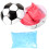 Set Pallone Da Calcio Con Polvere Colorata Per 5