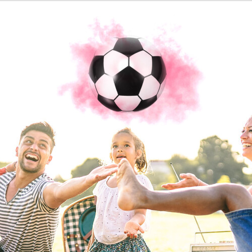 Set Pallone Da Calcio Con Polvere Colorata Per 1