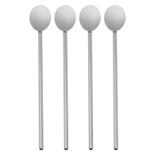 4Pcs Stainless Steel Mixing Spoons Silver Bar Cocktail Stirring Tools