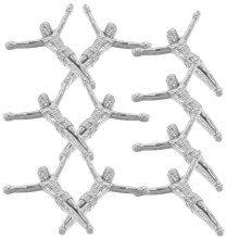 10 Stuks Kruis Hanger: Massief Metalen Bedel Voor Ketting