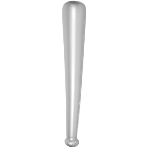 Silver Inflatable Baseball Bat Durable PVC Toy for Summer Pool Fun