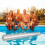Silver Inflatable Baseball Bat Durable PVC Toy for Summer Pool Fun 5