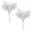 2Pcs Silver Plastic Christmas Pine Picks for Festive Decorating 4