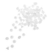 100 Unidades Brancas De Silicone Para Femininos 8X5Mm