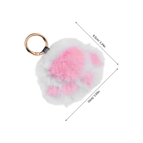 Plush De Pata De Com Chaveiro - Charms Para Mulheres E 2