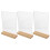 3Pcs Suporte Sinal Acrílico T Com Base 11