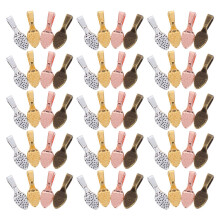 400 Pcs Conectores De Pingentes Ovais Para Artesanato Diy