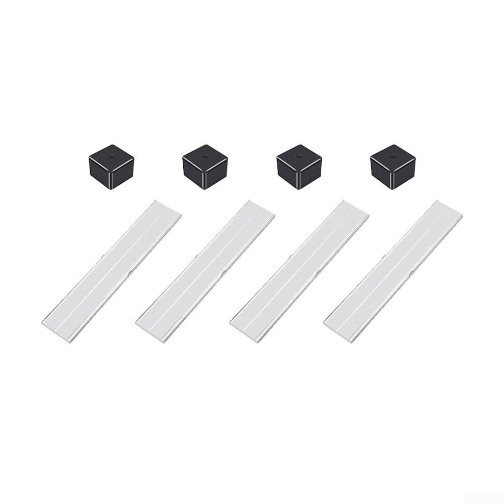 4 Piece For Pv Rail Connector And End Cover Cap Assembly For 40X40 Aluminium Profiles Designed To Reduce Wind Noise And Provide Long Term Performance 9339159289228