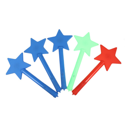 5 Unidades Led Star Glow Stick Plástico Para Show