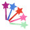 5 Unidades Led Star Glow Stick Plástico Para Show 7