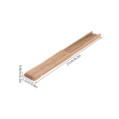 3Pcs Kit DIY Leque Dobrável Com Varetas 1