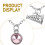 Conjunto Chaveiro Colar Pingente Ginástica 8