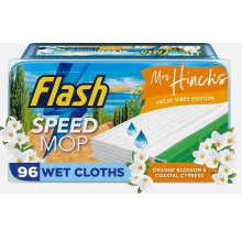 Flash Speedmop Wet Floor Cleaning Wipes x96, Flash Speed Mop Refill Wipes,