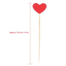 20Pcs Heart-Shaped Wooden Plant Labels Garden Tags 10.5cm