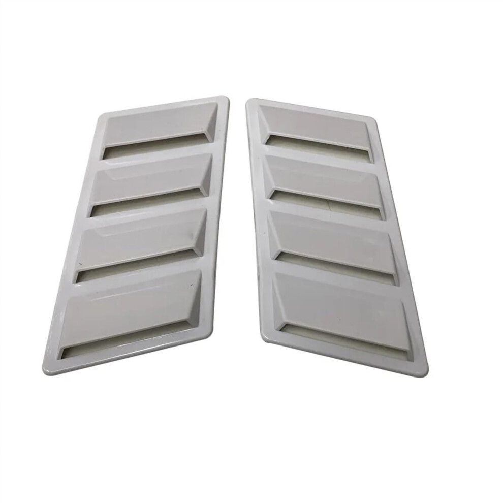 Car Hood Scoop 2Pcs Car Side Air Intake Flow Vent Cover Bonnet Hood Vent Grille Stickers Exterior Decoration 9339159289426
