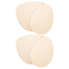 48Stk Beige Holz Rohlinge Für DIY Basteln