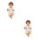 2 Mini Jesus Baby Harzfigur Religiöses 11