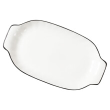 Doppelgriff Fischschale Keramik Salatschale Haushalt