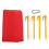 1Jgo Manta Picnic Impermeable Roja Nylon Plegable Y Resistente 4
