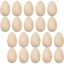 40 Unidades Huevo De Madera Falso Para Decoración De Pascua