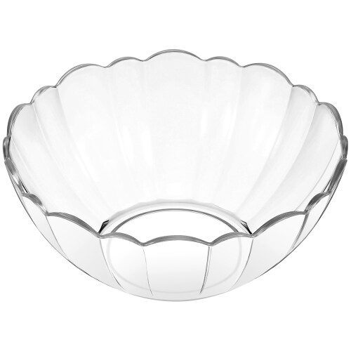 Bowl Acrílico Redondo Transparente Para Ensalada 17 cm
