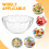 Bowl Acrílico Redondo Transparente Para Ensalada 17 cm 9