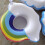 4St Inflatable Schwimmender Regenbogen Getränkehalter Für 7