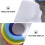 4St Inflatable Schwimmender Regenbogen Getränkehalter Für 9