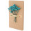 Tarjeta Artística Plegable Con Flores 3D Y 1