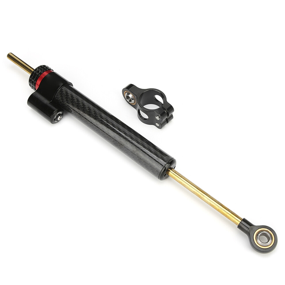 Adjustable Carbon Fiber Motorcycle Steering Damper 34.2Cm Universal 7901362395526