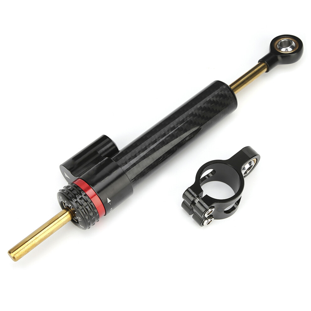 Universal Carbon Fiber Motorcycle Steering Direction Damper Fits Most Bikes 4681362395544