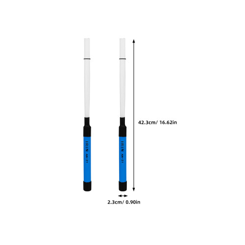 1Pair Blue Drum Brush for Percussion Drum Set Durable Nylon ABS Handle 1