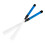 1Pair Blue Drum Brush for Percussion Drum Set Durable Nylon ABS Handle 11