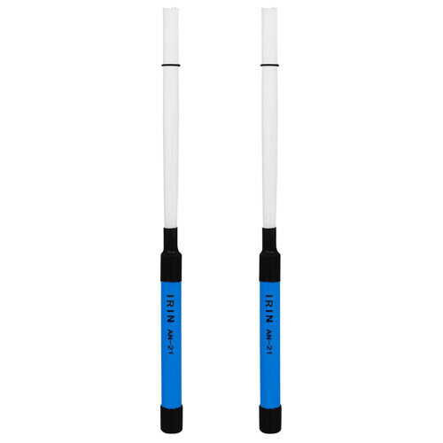 1Pair Blue Drum Brush for Percussion Drum Set Durable Nylon ABS Handle 2