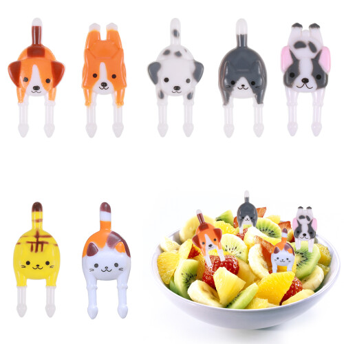 Food Picks Fruit Forks Dessert Biscuit Toothpicks Reusable Tableware 1