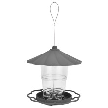 Transparenter hängender Vogelfutterspender,