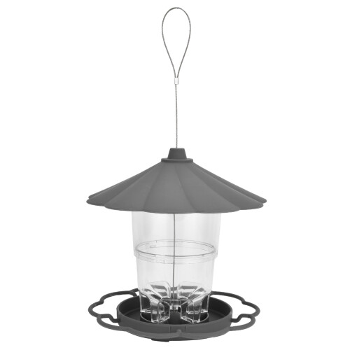 Transparenter hängender Vogelfutterspender,