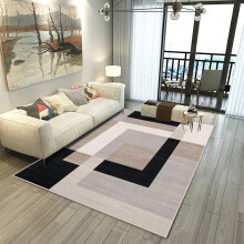 (MILO NEUTRAL, 160cm x 230cm (5ft 2" x 7ft 5")- Area Rug/Carpet) Non Slip Area Rugs Printed Geometric Carpets Mats