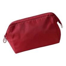 Multi Layer Nylon Cosmetic Pouch Travel Friendly Waterproof-Red