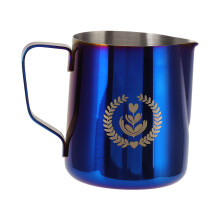 Cană de lapte Latte Art cu aspect rafinat și textură metalică, tehnologie de turnare integrată pentru durabilitate și utilizări multiple,