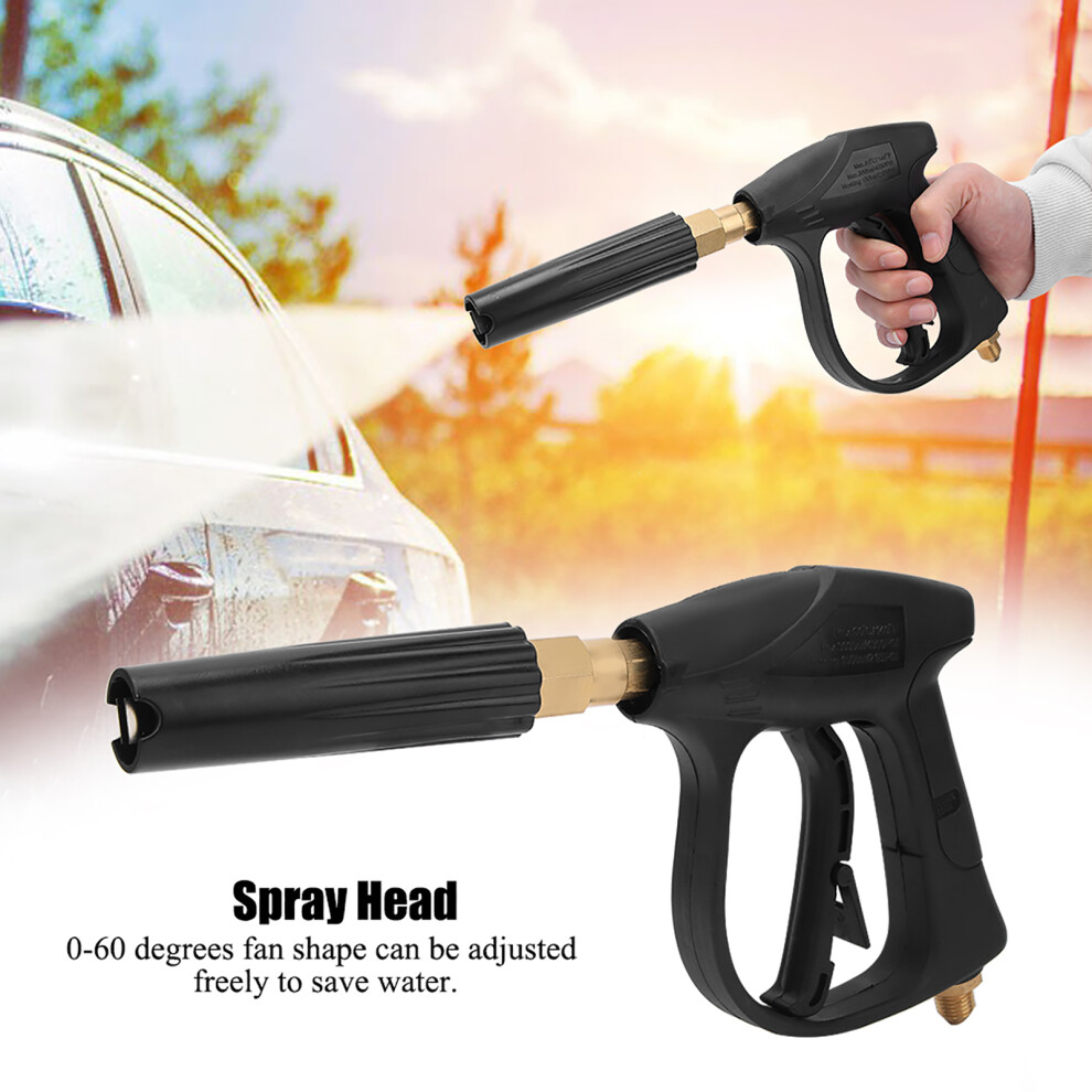 High-Pressure Brass Plastic Washer Spray Gun 14Mm For Car Cleaning 4161362397231