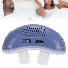 Sleep Breath Support Device Electric Anti Snoring Tool Blue Health Accessory