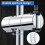 Joyoldelf universal hånddusjholder, 19–25 mm justerbart dusjhodefeste, dusjhodeholder for baderom, ABS forkrommet dusjhode 2