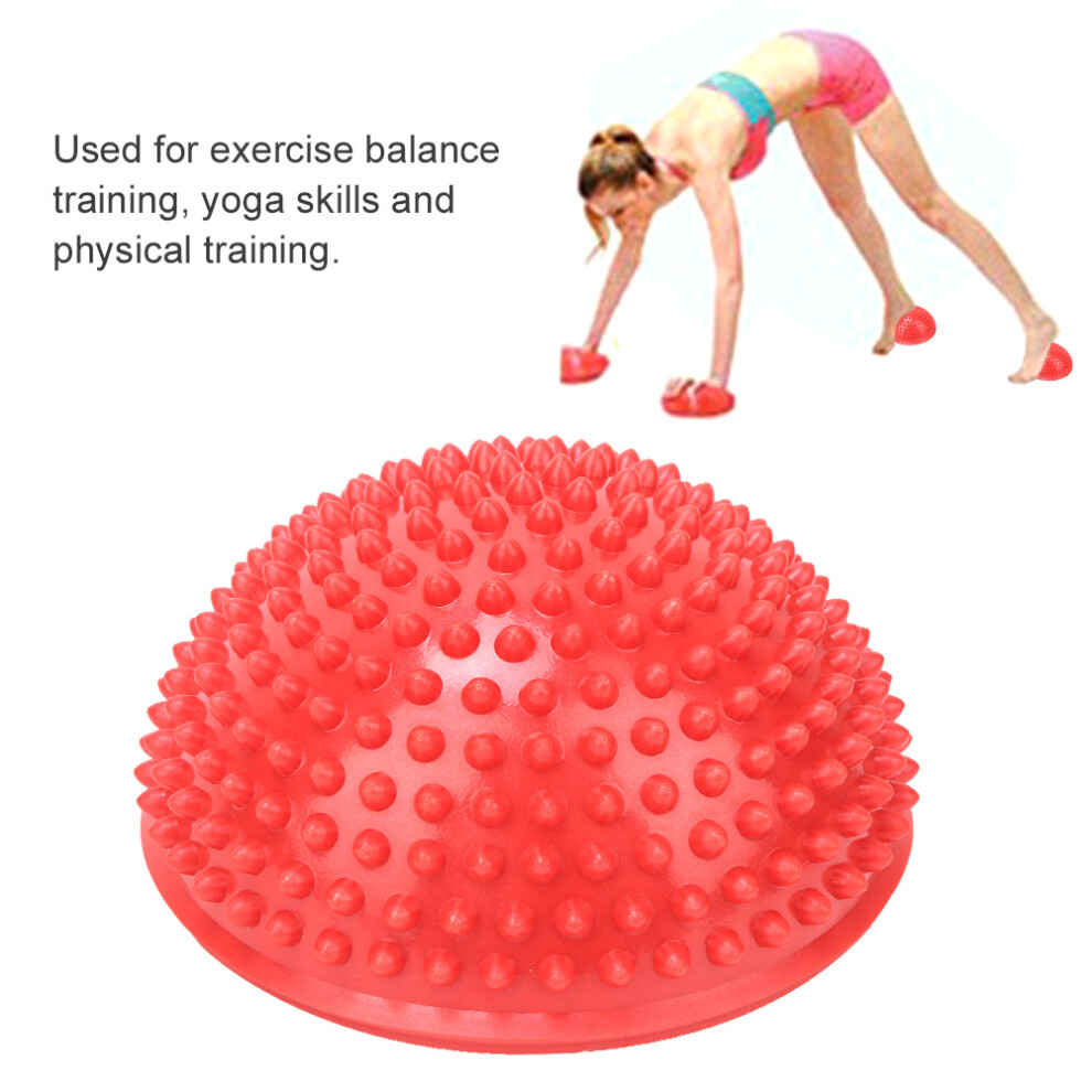 Colorful PVC Semicircle Yoga Massage Balls for Foot and Muscle Relief