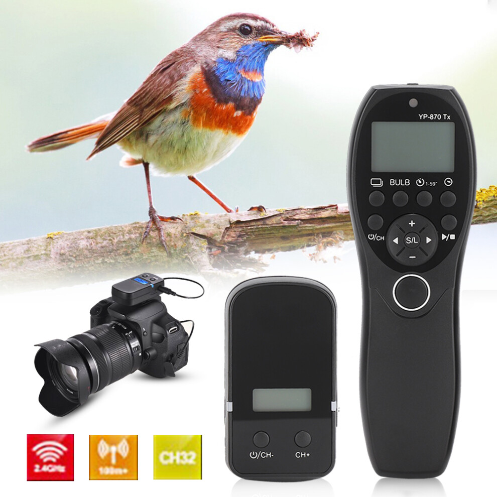 Youpro Yp-870/E2 Â¡ Lcd Wireless Shutter Release For Fujifilm 100M Range 6931362399263