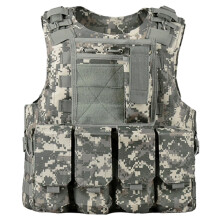 Airsoft Vest Multifunctional Molle Adjustable Lightweight Paintball Vest Airsoft Paintball Outdoor Army Police Style 2