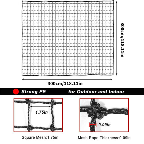 Multipurpose Baseball Training Net Outdoor Baseball Backstop Net 2