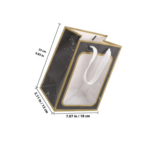 4Stk Transparente Fensterdesign Geschenkverpackungsbeutel 1
