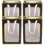 4Stk Transparente Fensterdesign Geschenkverpackungsbeutel 4